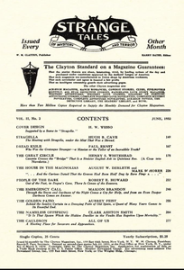 Strange Tales of Mystery and Terror, June 1932
