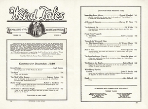 Weird Tales, Vol. 16, No. 6