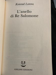 L'anello di Re Salomone