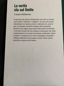 La verità sta sul limite. Il calcolo infinitesimale