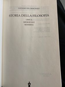 Storia Della Filosofia - Greca Medioevale Moderna