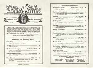Weird Tales, Vol. 19, No. 1