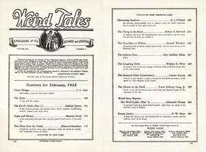 Weird Tales, Vol. 19, No. 2