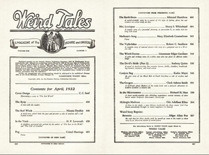 Weird Tales, Vol. 19, No. 4