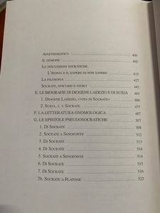Socrate. Vita, Pensiero, Testimonianze