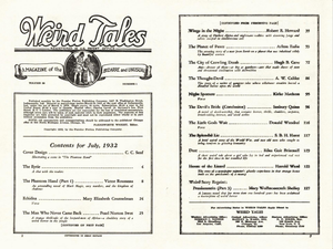 Weird Tales, Vol. 20, No. 1