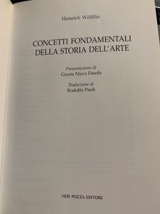 Concetti fondamentali della storia dell'arte