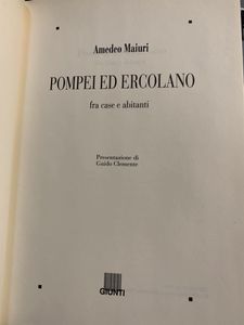 Pompei ed Ercolano. Fra case e abitanti