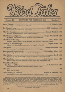 Weird Tales, Vol. 21, No. 2