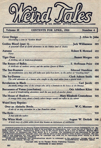 Weird Tales, Vol. 21, No. 4