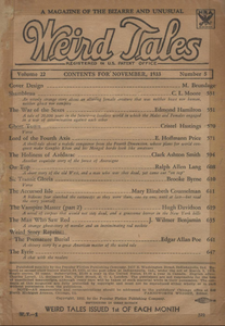 Weird Tales, Vol. 22, No. 5