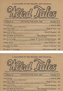 Weird Tales, Vol. 21, No. 5