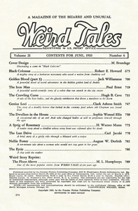 Weird Tales, Vol. 21, No. 6