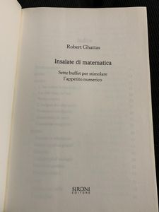 Insalate di matematica. Sette buffet per stimolare l'appetito numerico