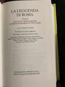 La leggenda di Roma, Volume II / Dal ratto delle donne al regno di Romolo e Tito Tazio