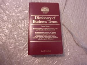 Dictionary of Business Terms