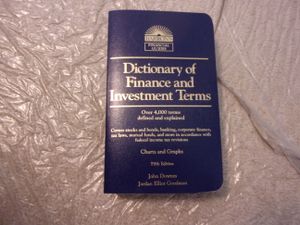 Dictionary of Finance and Investment Terms