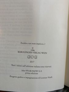 Escolios a un texto implìcito - I