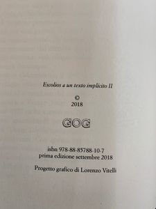 Escolios a un texto implìcito - II
