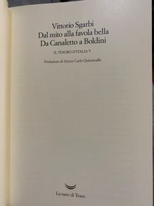 Dal mito alla favola bella. Da Canaletto a Baldini. Il tesoro d'Italia V