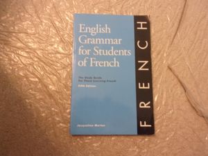 English Grammar for Students of French