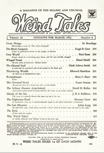Weird Tales, Vol. 23, No. 3