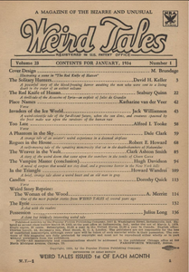 Weird Tales, Vol. 23, No. 1