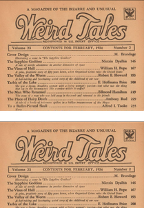 Weird Tales, Vol. 23, No. 2