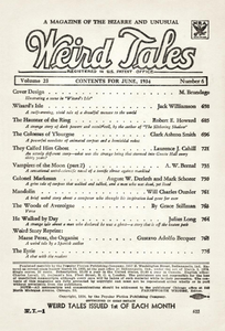 Weird Tales, Vol. 23, No. 6