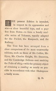 The Handy-Volume Shakspeare