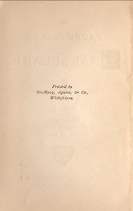 The Handy-Volume Shakspeare Vol. VIII.; King Henry The Sixth - Part III. | King Richard The Third | King Henry The Eighth