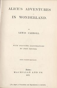 Alice's Adventures In Wonderland