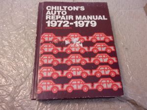 Chilton's Auto Repair Manual  1972-1979