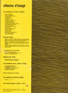 Tintin Et Le Mystère De La Toison D'Or 	