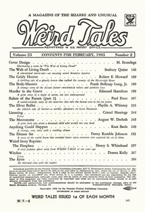 Weird Tales, Vol. 25, No. 2