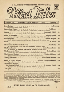 Weird Tales, Vol. 25, No. 1