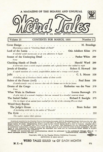 Weird Tales, Vol. 25, No. 3