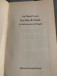 La Vita Di Gesù Nel Testo Aramaico Dei Vangeli