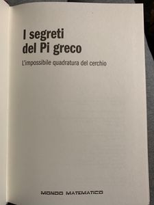 I segreti del Pi greco. L'impossibile quadratura del cerchio