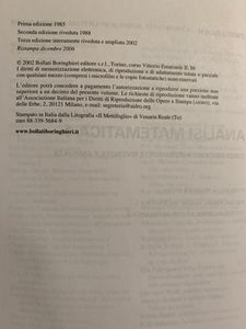 Analisi Matematica 1 - Programma Di Matematica Fisica Elettronica