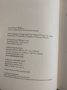 Una cosa divertente che non farò mai più