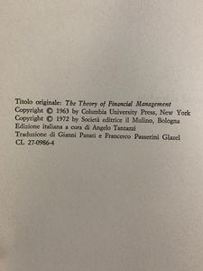 Teoria della finanza aziendale