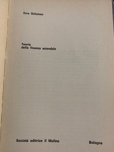 Teoria della finanza aziendale
