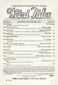 Weird Tales, Vol. 27, No. 1