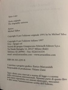 Tutto è Uno. L'Ipotesi Della Scienza Olografica