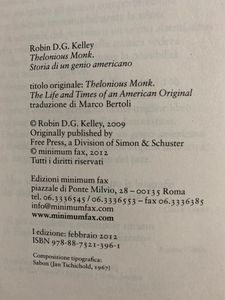 Thelonious Monk. Storia di un genio Americano