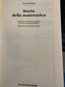 Storia Della Matematica