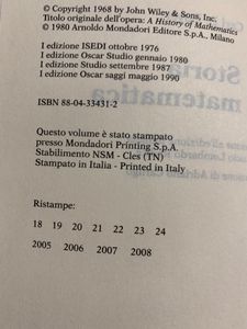 Storia Della Matematica