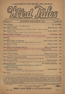 Weird Tales, Vol. 27, No. 3