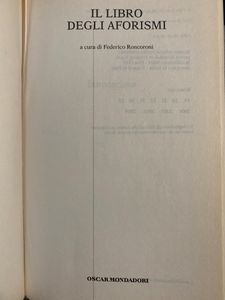 Il libro degli aforismi
